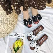 Slippers Female Summer Fashion Butterfly-knotted Sandals Outside Casual Shoes