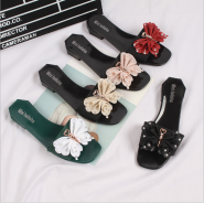 New fashion casual flat bottom plastic Diamond Butterfly sandals